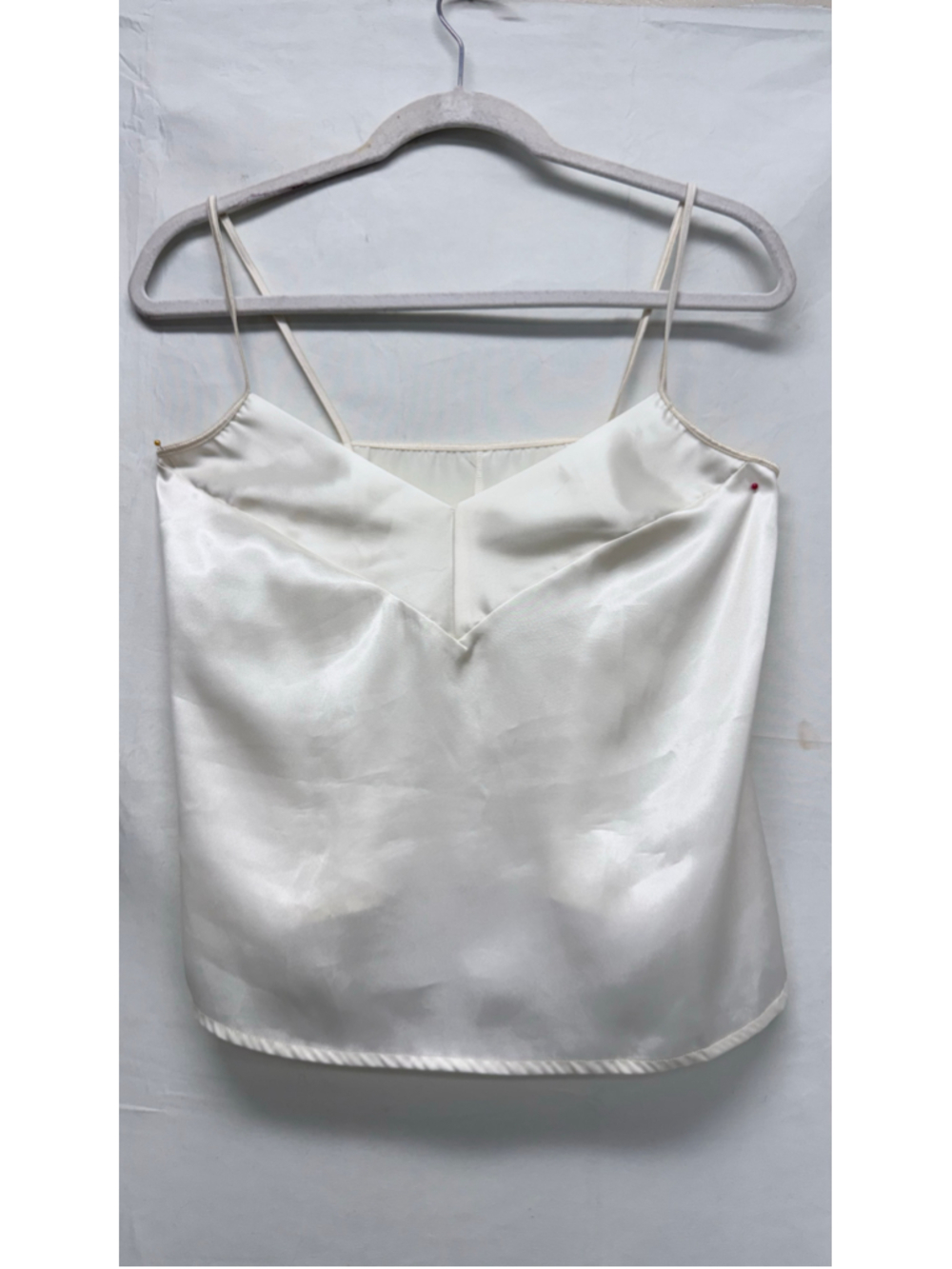 Women's Brendon Lingerie Satin Camisole Top White Size M